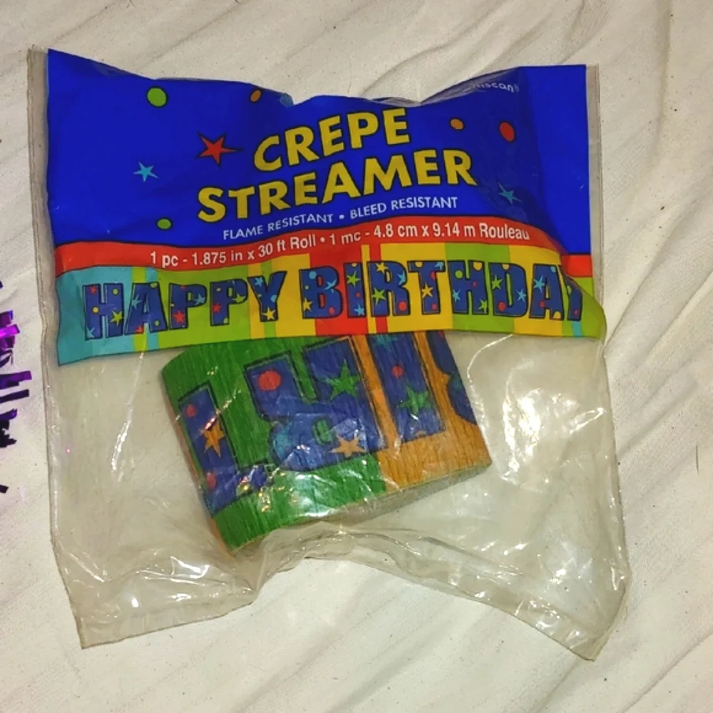 NWT Vibrant Birthday Party Banner & Decorations